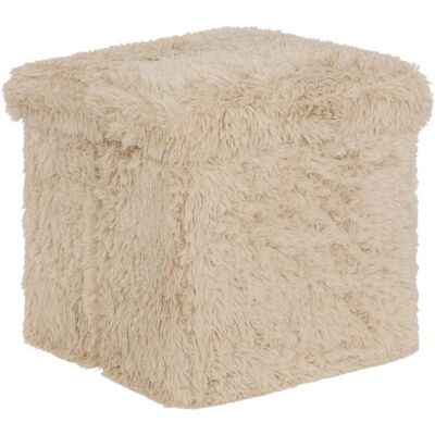 ATMOSPHERA Pouf Duvia Quadrato Pieghevole 38x38 Cm Beige - Créateur D'Intérieur ATMOSPHERA Pouf Duvia Quadrato Pieghevole 38x38 Cm Beige - Créateur D'Intérieur