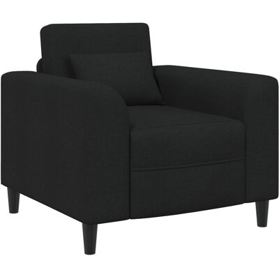 VIDAXL Poltrona Nero Tessuto VIDAXL Poltrona Nero Tessuto