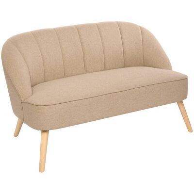 ATMOSPHERA Naova Divano 2 Posti 72x72x126 Cm Tessuto Beige - Créateur D'Intérieur ATMOSPHERA Naova Divano 2 Posti 72x72x126 Cm Tessuto Beige - Créateur D'Intérieur