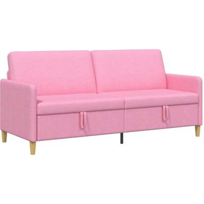 VIDAXL Divano Con Storage Rosa 192 X 78 X 87 Cm Poliestere VIDAXL Divano Con Storage Rosa 192 X 78 X 87 Cm Poliestere