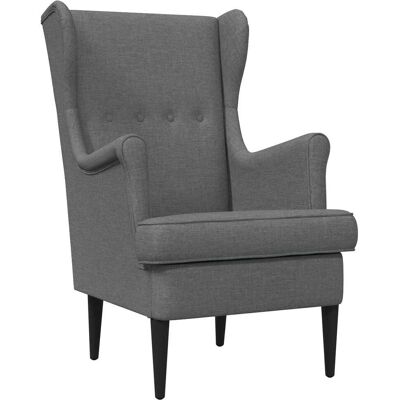 VIDAXL Poltrona Grigio Scuro Tessuto VIDAXL Poltrona Grigio Scuro Tessuto
