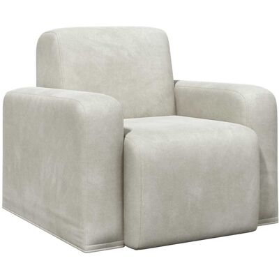 VIDAXL Poltrona Crema Velluto VIDAXL Poltrona Crema Velluto