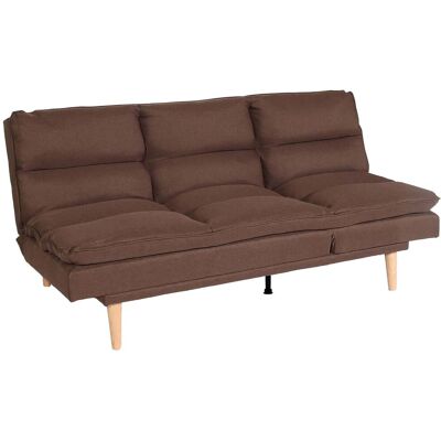 DÉCOSHOP26 Divano Letto Trasformabile Da 180 Cm In Tessuto Marrone Dimensioni 180x110 Cm Schienale Regolabile Stile Moderno 040010154 DÉCOSHOP26 Divano Letto Trasformabile Da 180 Cm In Tessuto Marrone Dimensioni 180x110 Cm Schienale Regolabile Stile Moderno 040010154