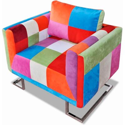 HelloShop26 - PatchworkCubeOttoman - Multicolore - Ottoman HelloShop26 - PatchworkCubeOttoman - Multicolore - Ottoman