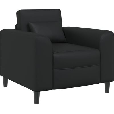 VIDAXL Poltrona Nero Similpelle VIDAXL Poltrona Nero Similpelle
