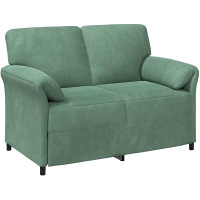 VIDAXL Divano A 2 Posti Verde Mare 138 X 83 X 95 Cm Velluto VIDAXL Divano A 2 Posti Verde Mare 138 X 83 X 95 Cm Velluto