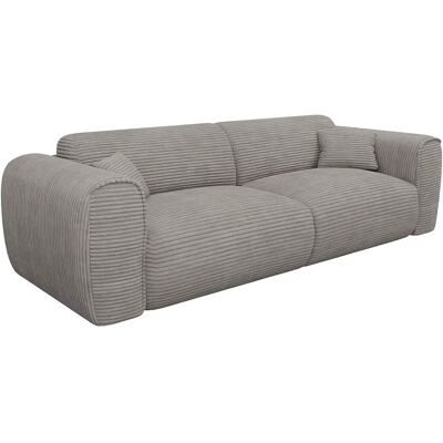 Unique Divano Letto 4 Posti A Ribalta In Velluto A Coste Grigio - Pognia Unique Divano Letto 4 Posti A Ribalta In Velluto A Coste Grigio - Pognia