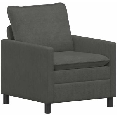 VIDAXL Divano Grigio Scuro 76 X 81 X 87,5 Cm Tessuto VIDAXL Divano Grigio Scuro 76 X 81 X 87,5 Cm Tessuto