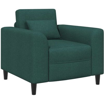 VIDAXL Poltrona Verde Scuro Tessuto VIDAXL Poltrona Verde Scuro Tessuto
