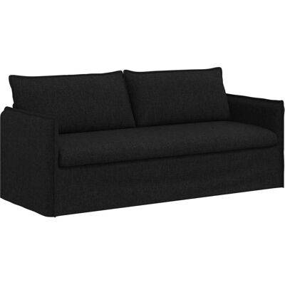 VIDAXL Divano Nero 196 X 82 X 85 Cm Tessuto VIDAXL Divano Nero 196 X 82 X 85 Cm Tessuto