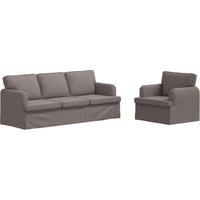 VIDAXL Set Di Divani 2 Pcs Talpa 201 X 80 X 85 Cm Tessuto VIDAXL Set Di Divani 2 Pcs Talpa 201 X 80 X 85 Cm Tessuto