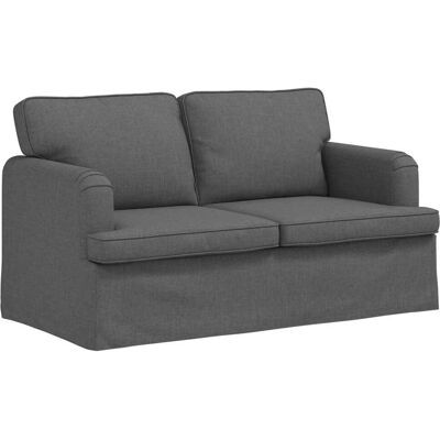 VIDAXL Divano Grigio Scuro 144 X 80 X 85 Cm Tessuto VIDAXL Divano Grigio Scuro 144 X 80 X 85 Cm Tessuto
