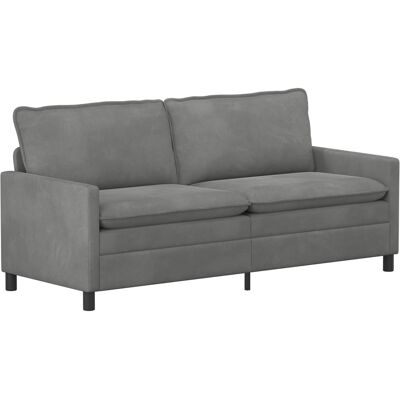 VIDAXL Divano Grigio Scuro 196 X 81 X 87,5 Cm Velluto VIDAXL Divano Grigio Scuro 196 X 81 X 87,5 Cm Velluto