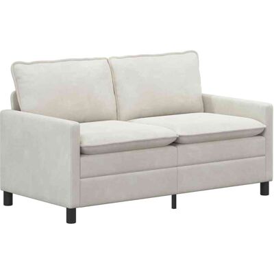 VIDAXL Divano Crema 156 X 81 X 87,5 Cm Velluto VIDAXL Divano Crema 156 X 81 X 87,5 Cm Velluto