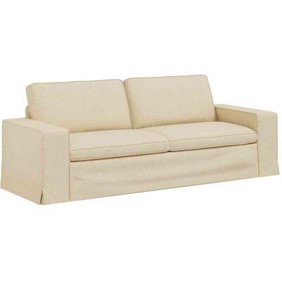VIDAXL Divano Crema 222 X 80 X 82 Cm Tessuto VIDAXL Divano Crema 222 X 80 X 82 Cm Tessuto