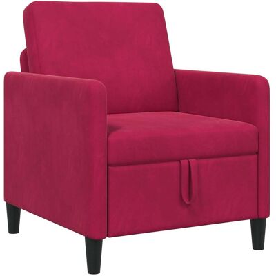 VIDAXL Divano Con Storage Rosso Vino 72 X 78 X 87 Cm Poliestere VIDAXL Divano Con Storage Rosso Vino 72 X 78 X 87 Cm Poliestere