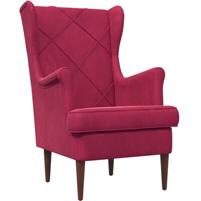 VIDAXL Poltrona Rosso Vino Velluto VIDAXL Poltrona Rosso Vino Velluto