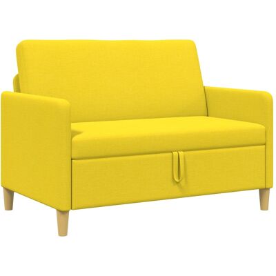 VIDAXL Divano Con Storage Giallo Chiaro 122 X 78 X 87 Cm Poliestere VIDAXL Divano Con Storage Giallo Chiaro 122 X 78 X 87 Cm Poliestere