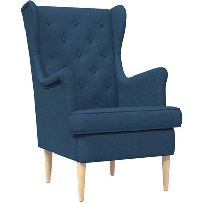 VIDAXL Poltrona Blu Tessuto VIDAXL Poltrona Blu Tessuto
