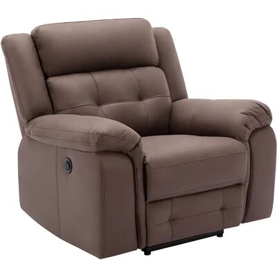 Unique Poltrona Relax Elettrica In Microfibra Aspetto Pelle Invecchiata Marrone - Ortiano Unique Poltrona Relax Elettrica In Microfibra Aspetto Pelle Invecchiata Marrone - Ortiano