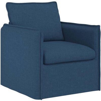 VIDAXL Divano Blu 75 X 82 X 85 Cm Tessuto VIDAXL Divano Blu 75 X 82 X 85 Cm Tessuto