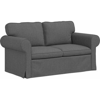 VIDAXL Divano Grigio Scuro 155 X 82 X 80 Cm Tessuto VIDAXL Divano Grigio Scuro 155 X 82 X 80 Cm Tessuto