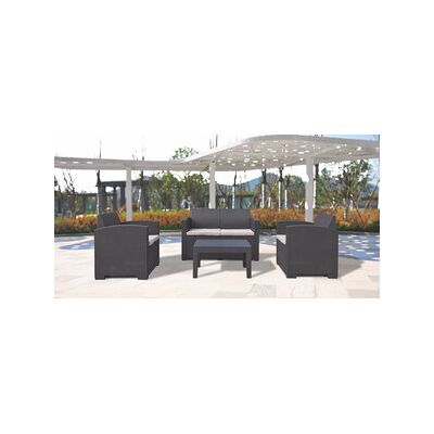 MARCA C Set 4 Pz Salotto C/divano 2p Grafite Natur Duo MARCA C Set 4 Pz Salotto C/divano 2p Grafite Natur Duo