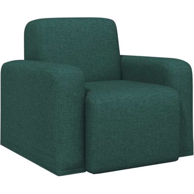 VIDAXL Poltrona Verde Scuro Tessuto VIDAXL Poltrona Verde Scuro Tessuto