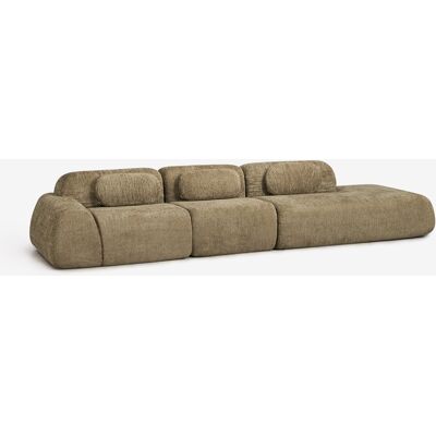 SKLUM Divano Modulare Angolare A 3 Pezzi Con Chaise Longue Destra In Ciniglia Confezionato Sottovuoto Merida SKLUM Divano Modulare Angolare A 3 Pezzi Con Chaise Longue Destra In Ciniglia Confezionato Sottovuoto Merida