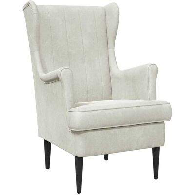 VIDAXL Poltrona Crema Velluto VIDAXL Poltrona Crema Velluto