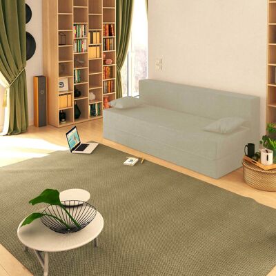 BALDIFLEX Divano Letto Morbido Tretris 3 Posti Che Diventa 3 Posti Letto Colore Avorio - BALDIFLEX Divano Letto Morbido Tretris 3 Posti Che Diventa 3 Posti Letto Colore Avorio -