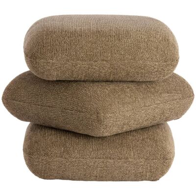 LIGHT & LIVING Pouf Quadrato In Legno Color Testa Di Moro 44,5x44,5x44,5 Cm - LIGHT & LIVING Pouf Quadrato In Legno Color Testa Di Moro 44,5x44,5x44,5 Cm -