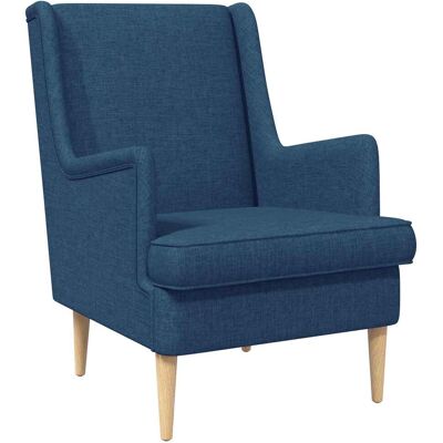 VIDAXL Poltrona Blu Tessuto VIDAXL Poltrona Blu Tessuto