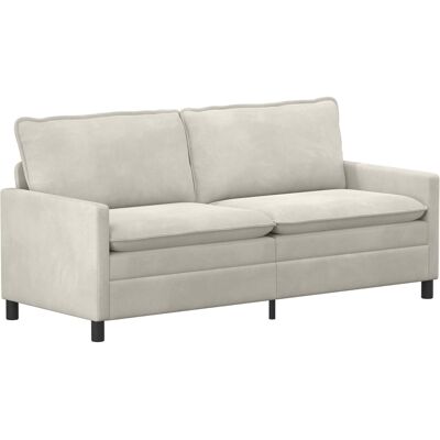 VIDAXL Divano Crema 196 X 81 X 87,5 Cm Velluto VIDAXL Divano Crema 196 X 81 X 87,5 Cm Velluto