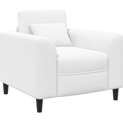 VIDAXL Poltrona Bianco Tessuto VIDAXL Poltrona Bianco Tessuto
