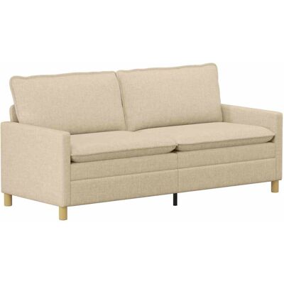 VIDAXL Divano Crema 196 X 81 X 87,5 Cm Tessuto VIDAXL Divano Crema 196 X 81 X 87,5 Cm Tessuto