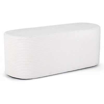 COSTWAY Pouf Imbottito 120 Cm, Panca Per Cambio Scarpe Imbottita, Sgabello Moderno, Cassapanca, Poggiapiedi, Tessuto Vellutato, Spugna Ad Alta Densità, Pouf I COSTWAY Pouf Imbottito 120 Cm, Panca Per Cambio Scarpe Imbottita, Sgabello Moderno, Cassapanca, Poggiapiedi, Tessuto Vellutato, Spugna Ad Alta Densità, Pouf I