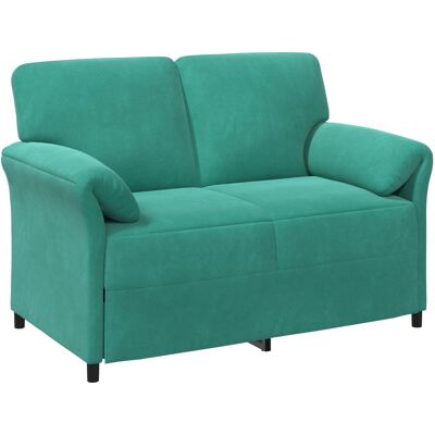VIDAXL Divano A 2 Posti Turchese 138 X 83 X 95 Cm Velluto VIDAXL Divano A 2 Posti Turchese 138 X 83 X 95 Cm Velluto