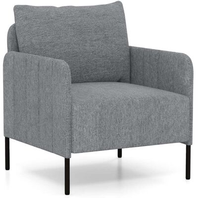 HELLOSHOP26 Poltrona Con Cuscino Profondo 75 Cm Seduta Ergonomica Comfort Lussuoso In Tessuto Ciniglia Grigio 200012082 HELLOSHOP26 Poltrona Con Cuscino Profondo 75 Cm Seduta Ergonomica Comfort Lussuoso In Tessuto Ciniglia Grigio 200012082