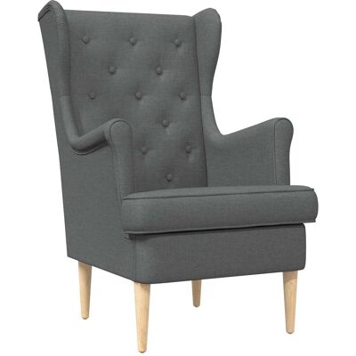 VIDAXL Poltrona Grigio Scuro Tessuto VIDAXL Poltrona Grigio Scuro Tessuto