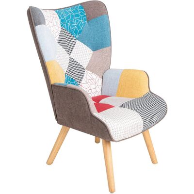 GENERICO Poltrona Poltroncina Relax Patchwork Con Schienal Da Arredo Soggiorno Cucina Design GENERICO Poltrona Poltroncina Relax Patchwork Con Schienal Da Arredo Soggiorno Cucina Design