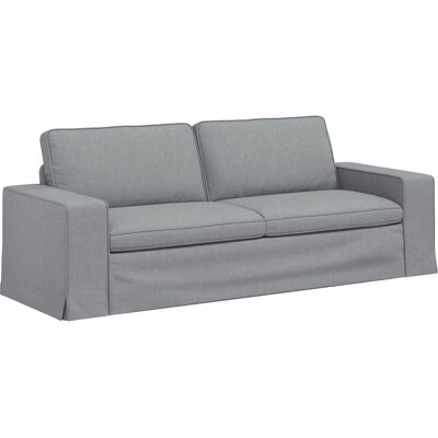 VIDAXL Divano Grigio Chiaro 222 X 80 X 82 Cm Tessuto VIDAXL Divano Grigio Chiaro 222 X 80 X 82 Cm Tessuto