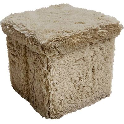 ATMOSPHERA Pouf Duvia Quadrato Pieghevole 38x38 Cm Beige - Créateur D'Intérieur ATMOSPHERA Pouf Duvia Quadrato Pieghevole 38x38 Cm Beige - Créateur D'Intérieur