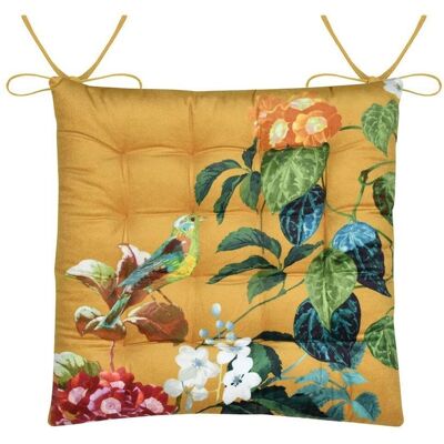 STOF Cuscino Per Sedia Emmy 38x38 Cm Con Piante Di Senape STOF Cuscino Per Sedia Emmy 38x38 Cm Con Piante Di Senape