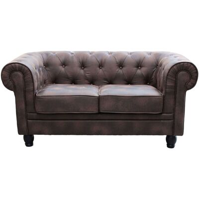 MILANI HOME Chesterfield - Divano Vintage In Ecopelle MILANI HOME Chesterfield - Divano Vintage In Ecopelle