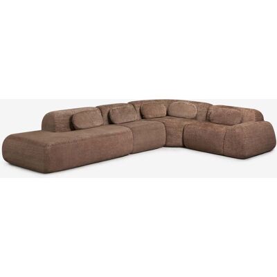 SKLUM Divano Modulare Angolare A 4 Pezzi Con Chaise Longue Sinistra In Ciniglia Confezionato Sottovuoto Mérida SKLUM Divano Modulare Angolare A 4 Pezzi Con Chaise Longue Sinistra In Ciniglia Confezionato Sottovuoto Mérida