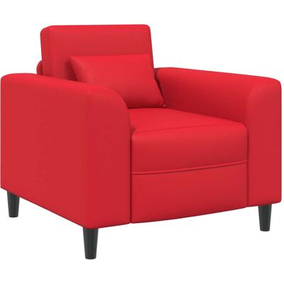 VIDAXL Poltrona Rosso Similpelle VIDAXL Poltrona Rosso Similpelle