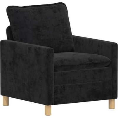 VIDAXL Divano Nero 76 X 81 X 87,5 Cm Poliestere VIDAXL Divano Nero 76 X 81 X 87,5 Cm Poliestere