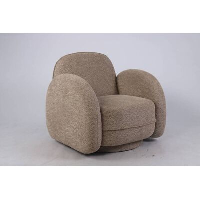 ATMOSPHERA Poltrona Girevole Fiva H.78 Cm Beige - Créateur D'Intérieur ATMOSPHERA Poltrona Girevole Fiva H.78 Cm Beige - Créateur D'Intérieur
