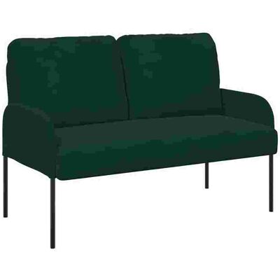 VIDAXL Divani Con Cuscino 110cm Verde Scuro Legno Compensato VIDAXL Divani Con Cuscino 110cm Verde Scuro Legno Compensato